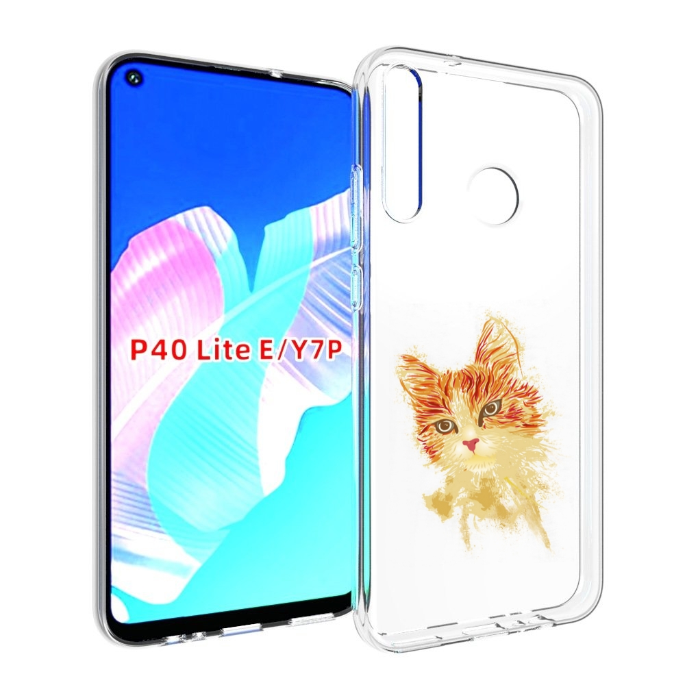 

Чехол бампер MyPads рыжий кот для Huawei P40 Lite E, Прозрачный, Tocco