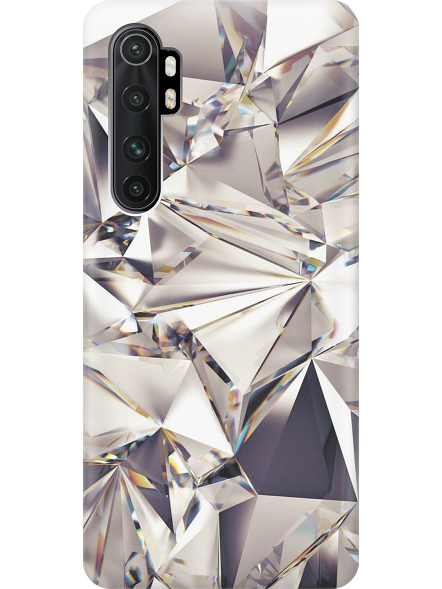 

Силиконовый чехол на Xiaomi Mi Note 10 Lite с принтом "Алмазные грани", Прозрачный;серый;черный, 723101231