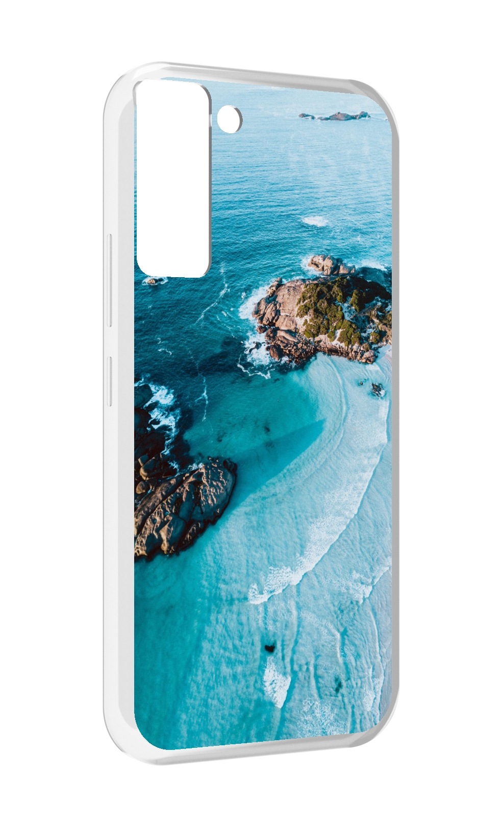 

Чехол MyPads красивый голубой залив для Tecno Pop 5 LTE / Pop 5 Pro, Прозрачный, Tocco