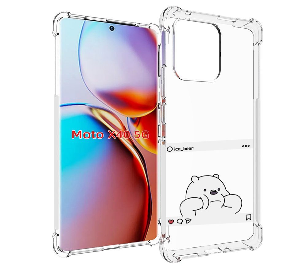 

Чехол MyPads ледяной-медведь для Motorola Moto X40, Прозрачный, Tocco