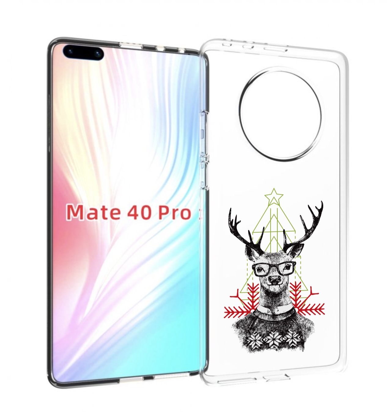 

Чехол MyPads умный олень для Huawei Mate 40 Pro (NOH-NX9), Прозрачный, Tocco