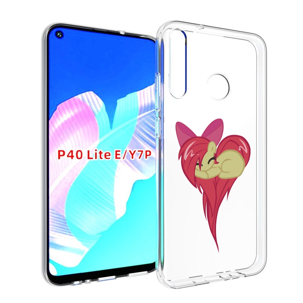 

Чехол бампер MyPads сердце-из-пони для Huawei P40 Lite E, Прозрачный, Tocco