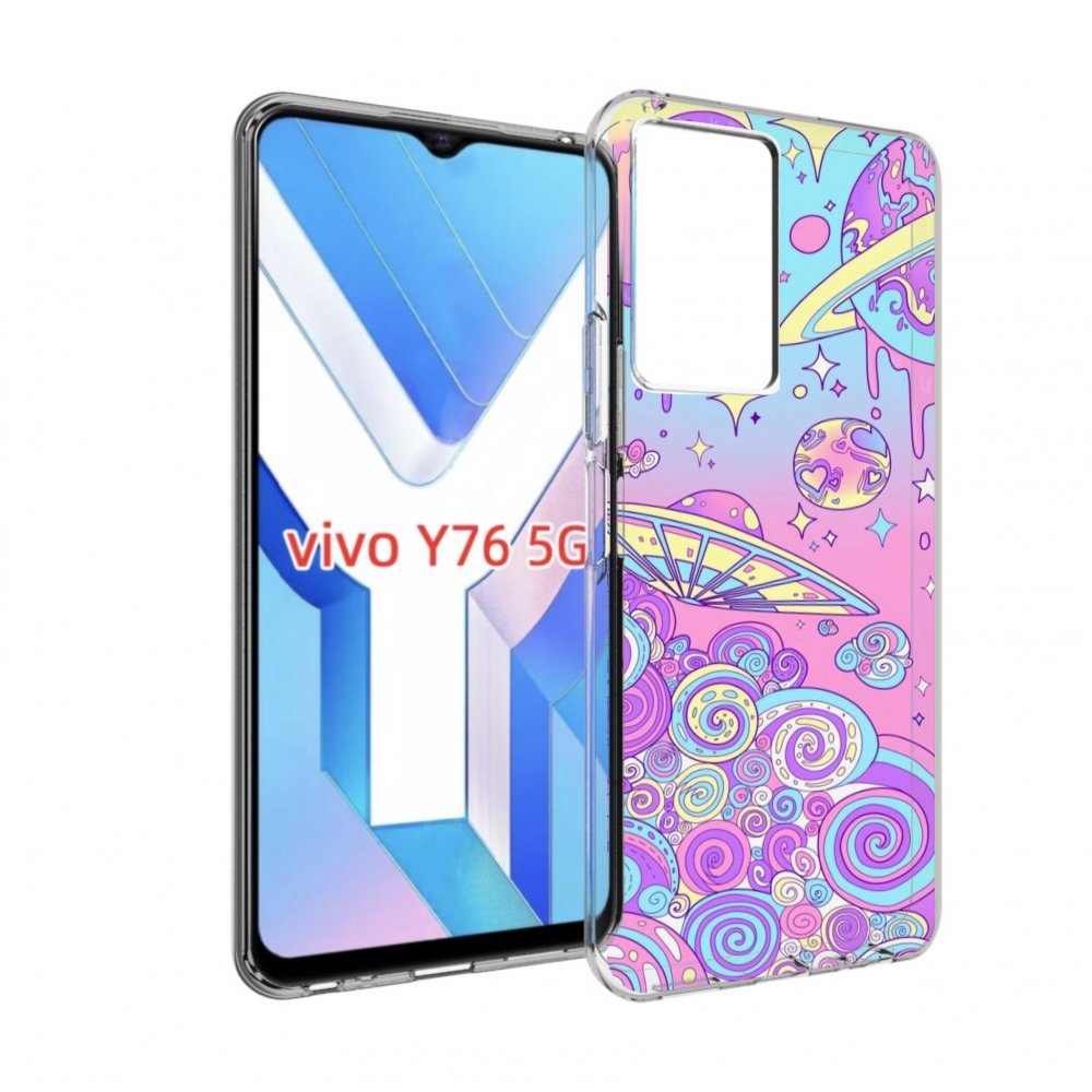 

Чехол MyPads ванильные планеты для Vivo Y76 5G, Прозрачный, Tocco