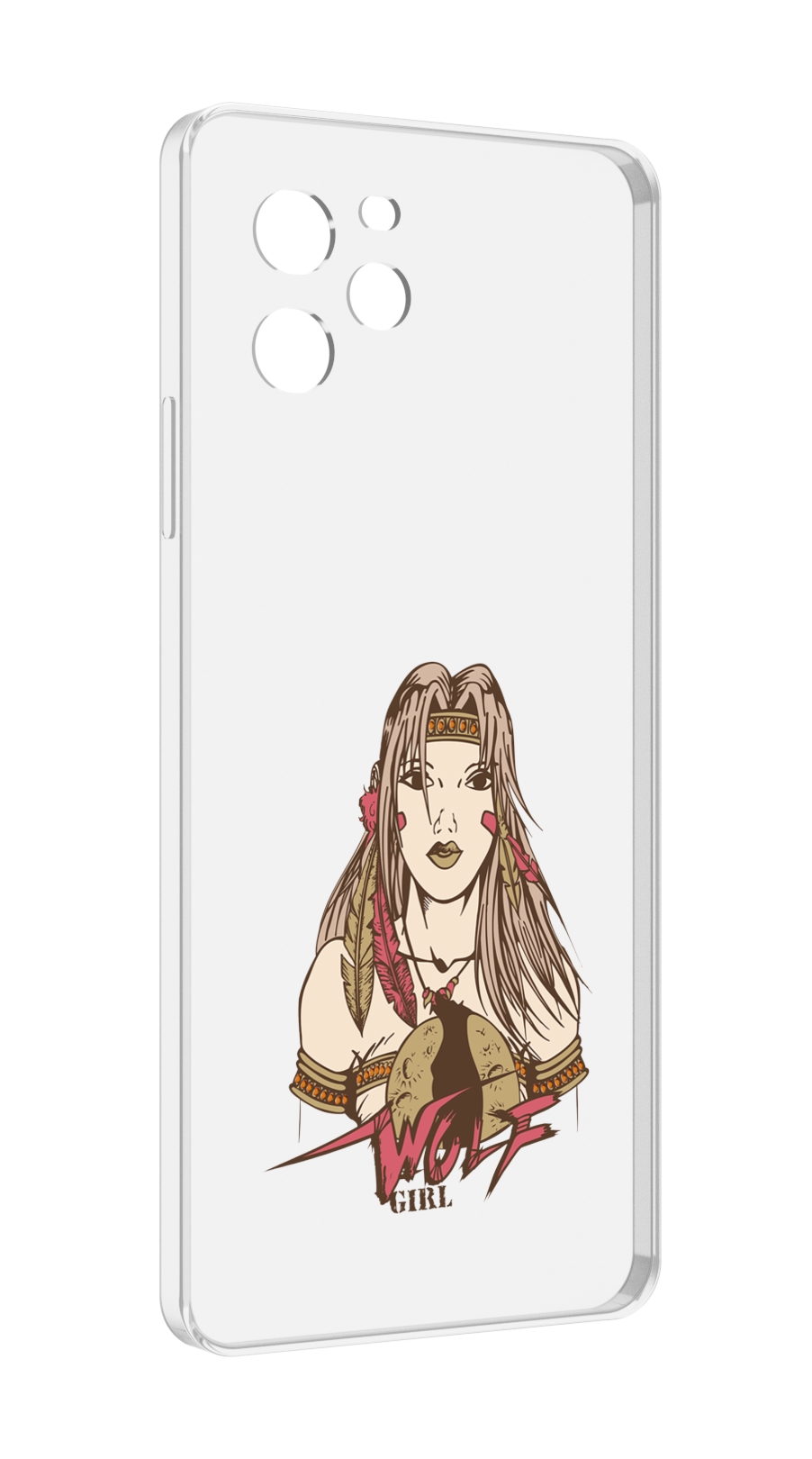 

Чехол MyPads девушка волк для Huawei Nova Y61 / Huawei Enjoy 50z, Прозрачный, Tocco
