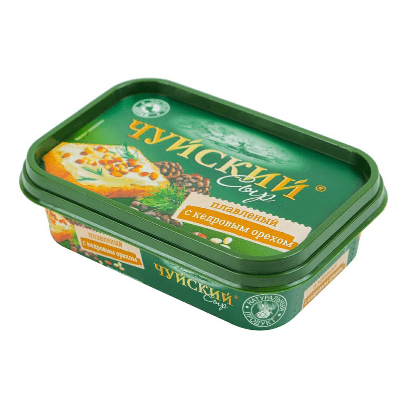 

Плавленый сыр Чуйский со вкусом кедровых орешков 59% 175 г