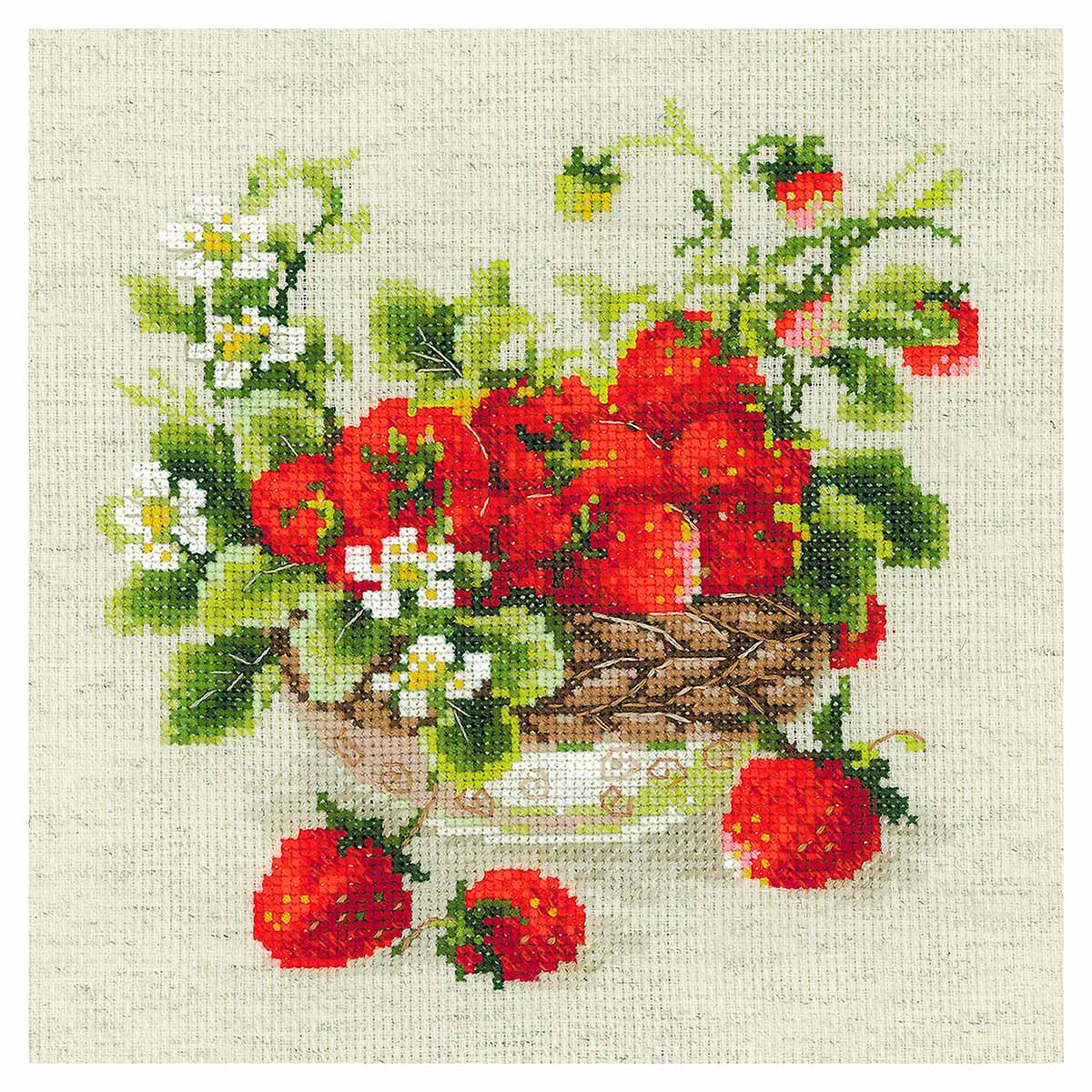 

Набор для вышивания РИОЛИС Садовая клубника, Садовая клубника