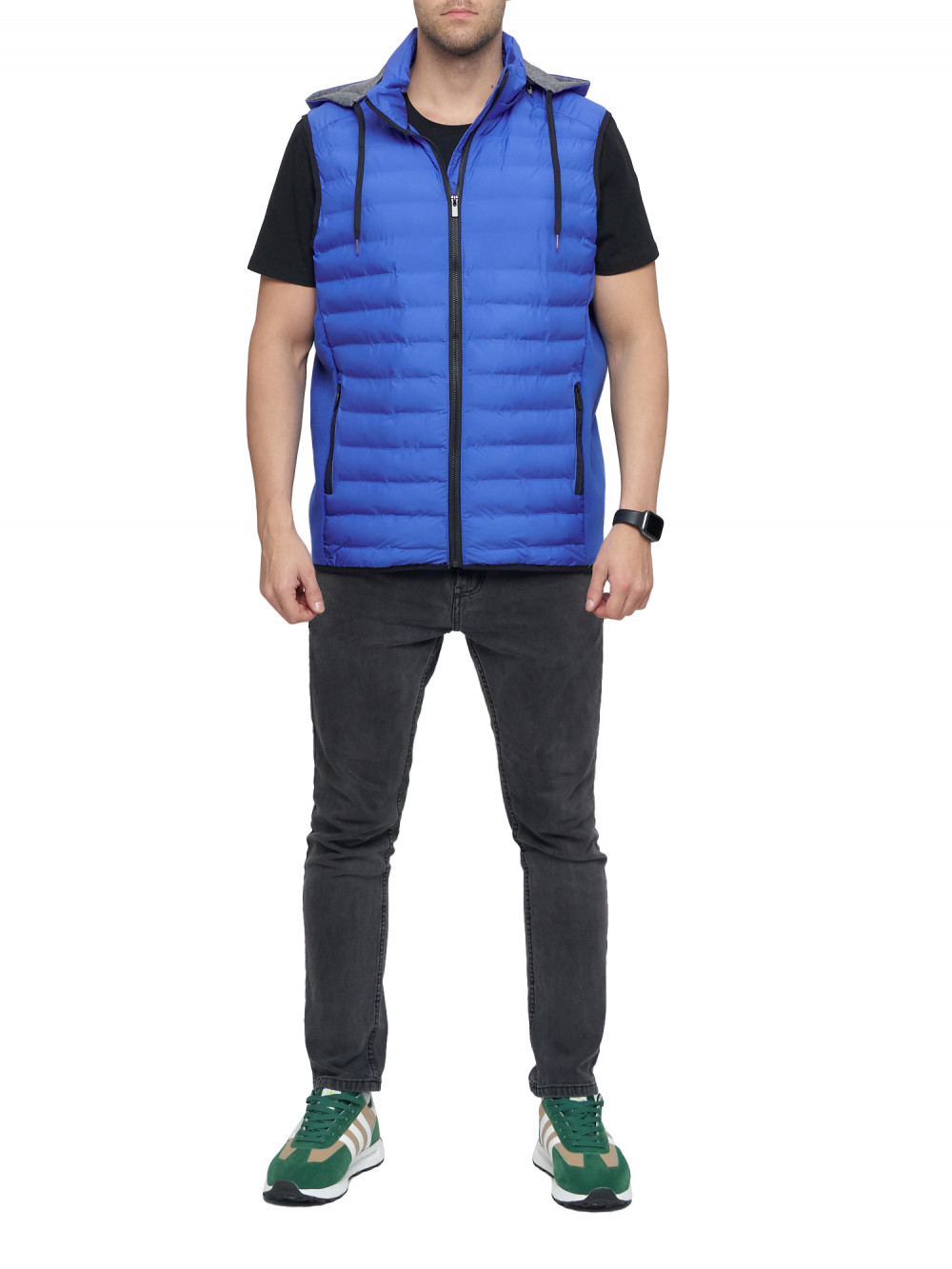 

Утепленный жилет мужской NoBrand AD10152 синий 50 RU, AD10152