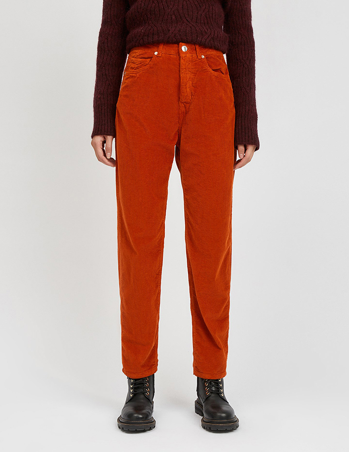 

Брюки женские United Colors of Benetton 21A_4HA257533 оранжевые 48 RU, 21A_4HA257533