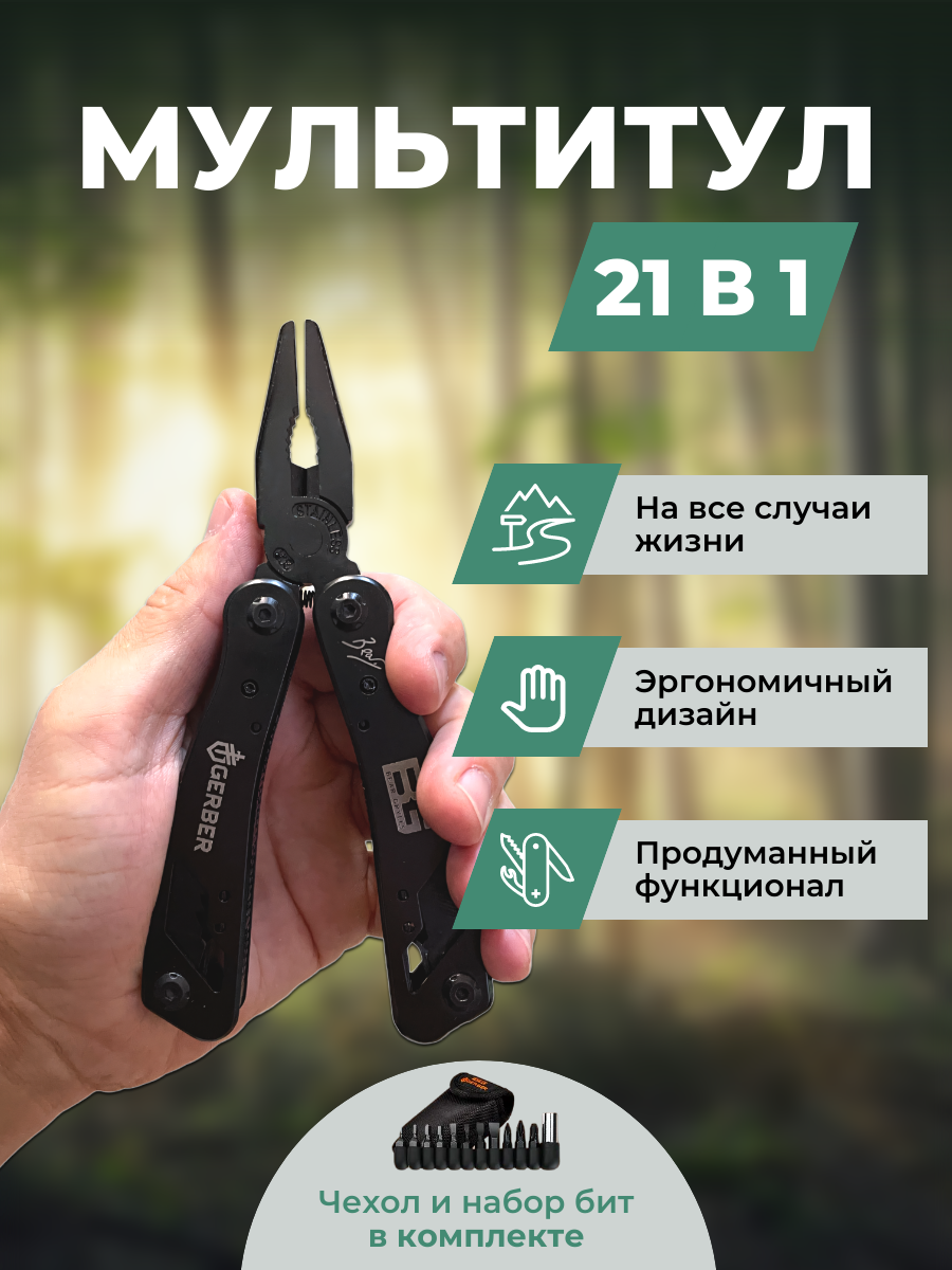 Мультитул Run Energy универсальный 21в1