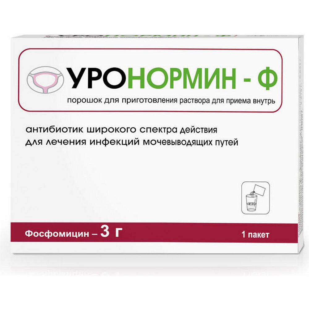 Купить Уронормин-Ф порошок для приготовления раствора для приема внутрь пакектик 3 г 1 шт., Otcpharm, Россия