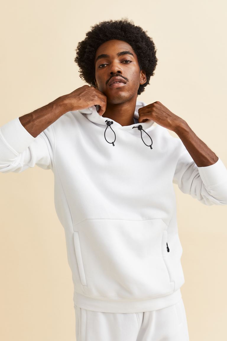 

Худи мужское H&M 1114234002 белое L (доставка из-за рубежа), Белый, 1114234002