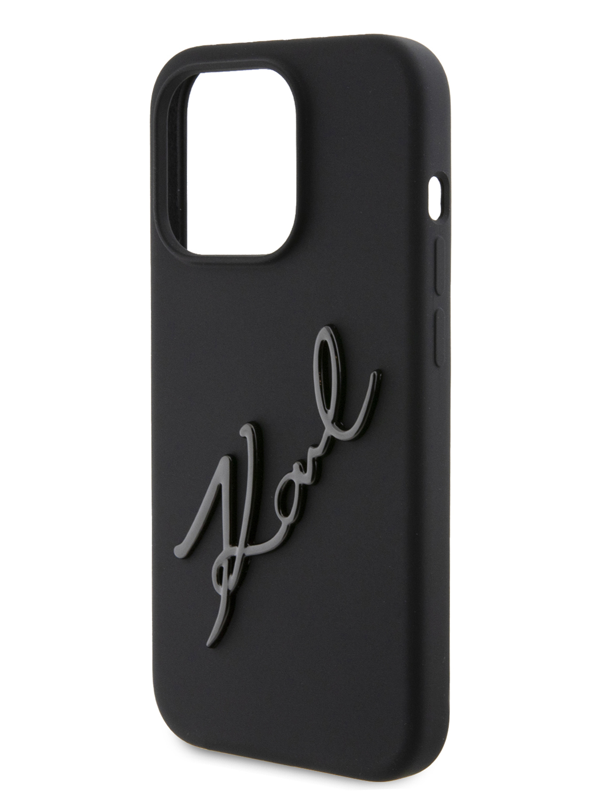 Чехол Karl Lagerfeld для iPhone 15 Pro Metal Autograph Hard Black