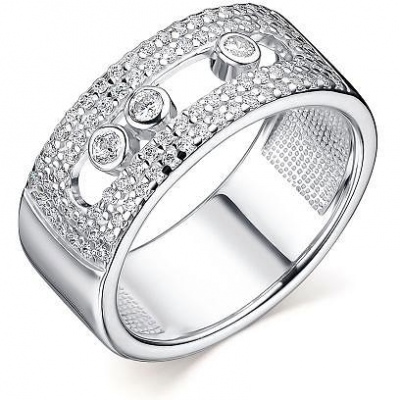 

Кольцо с 89 фианитами из серебра р. 18,5 Алкор серебро 01-2668_00КЦ-00, 01-2668_00КЦ-00