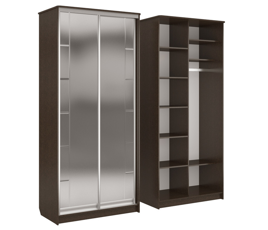 

Шкаф-купе Феникс ШК-Ф-10-600 В Венге 100х225х60, Черный;коричневый, ШКФ_В