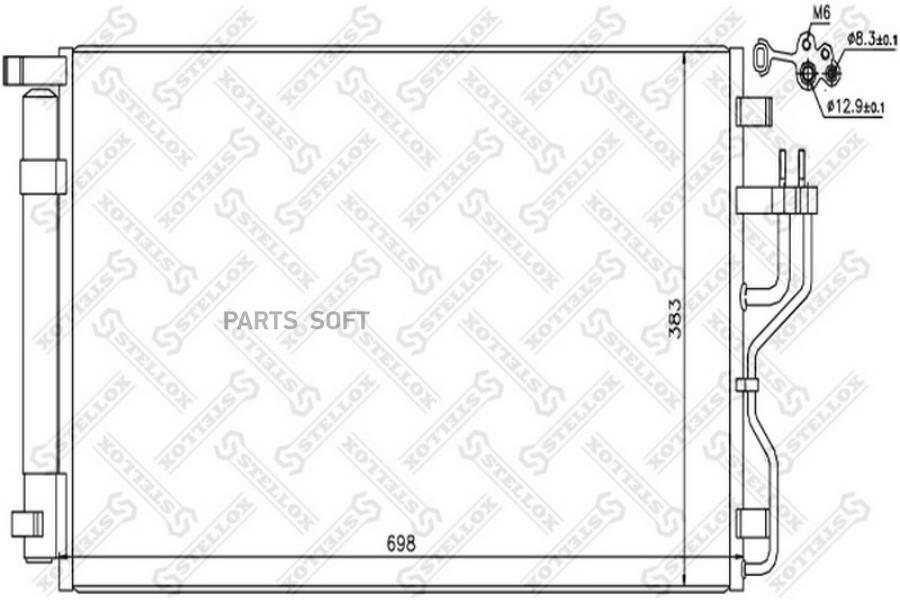 

Радиатор Кондиционера Hyundai Ix35 09>, Kia Sportage 2.0I-2.4I 16V 09> Stellox 1045695 Sx