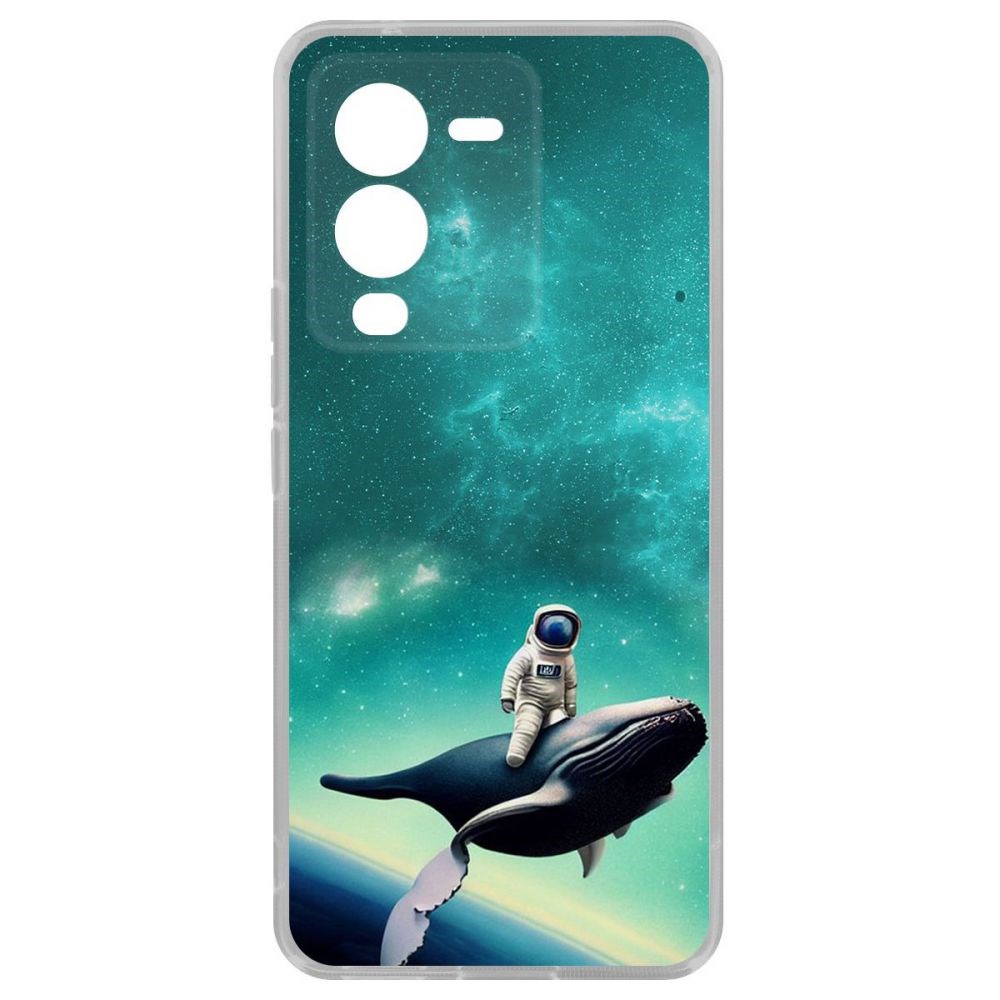 

Чехол-накладка Кейс Космоплавание для Vivo V25 Pro, Прозрачный
