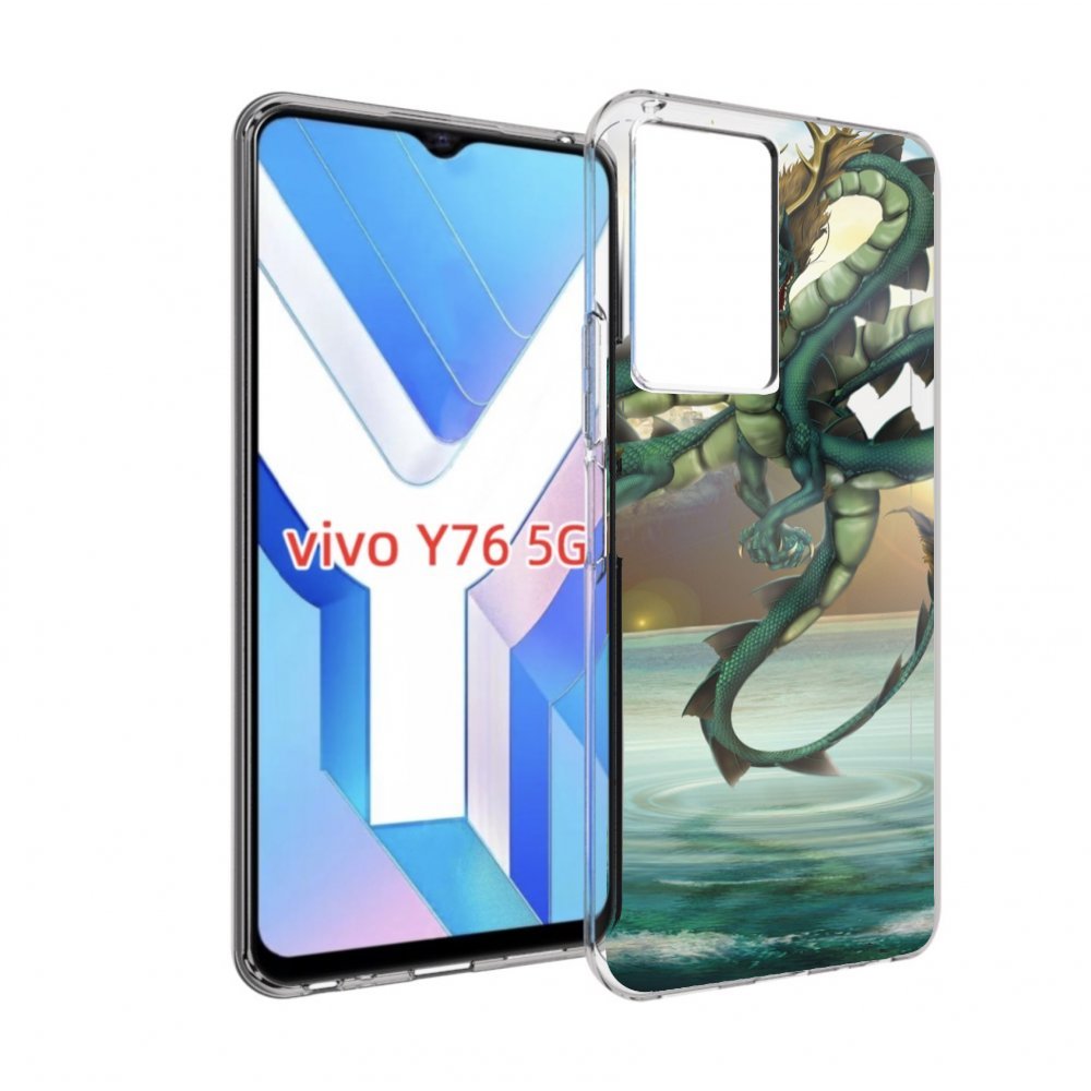 

Чехол MyPads водяной-дракон для Vivo Y76 5G, Прозрачный, Tocco