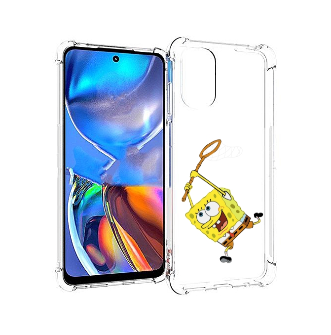

Чехол MyPads спанчбоб-с-сочком для Motorola Moto E32, Прозрачный, Tocco