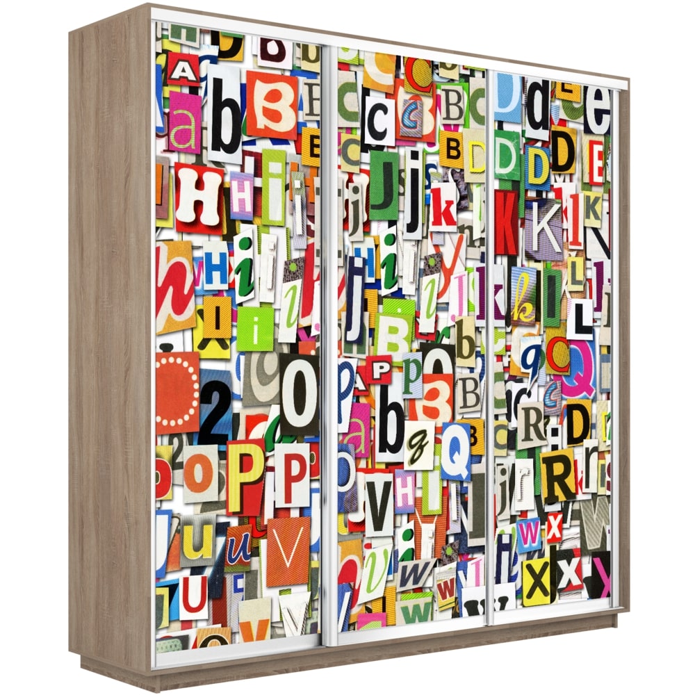 

Шкаф трехстворчатый Е1 Экспресс Фото трио сонома 180-240 1017, Бежевый