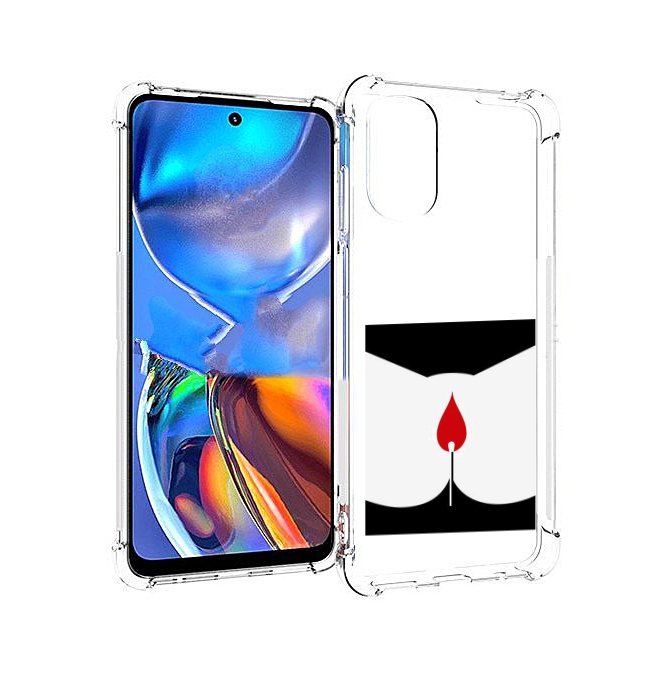 

Чехол MyPads спичка горит для Motorola Moto E32, Прозрачный, Tocco