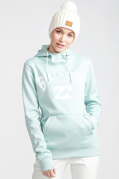 фото Худи женское billabong outside fever hood голубое s