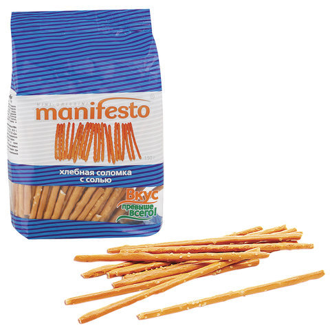 

Соломка хлебная Manifesto с солью 150 г