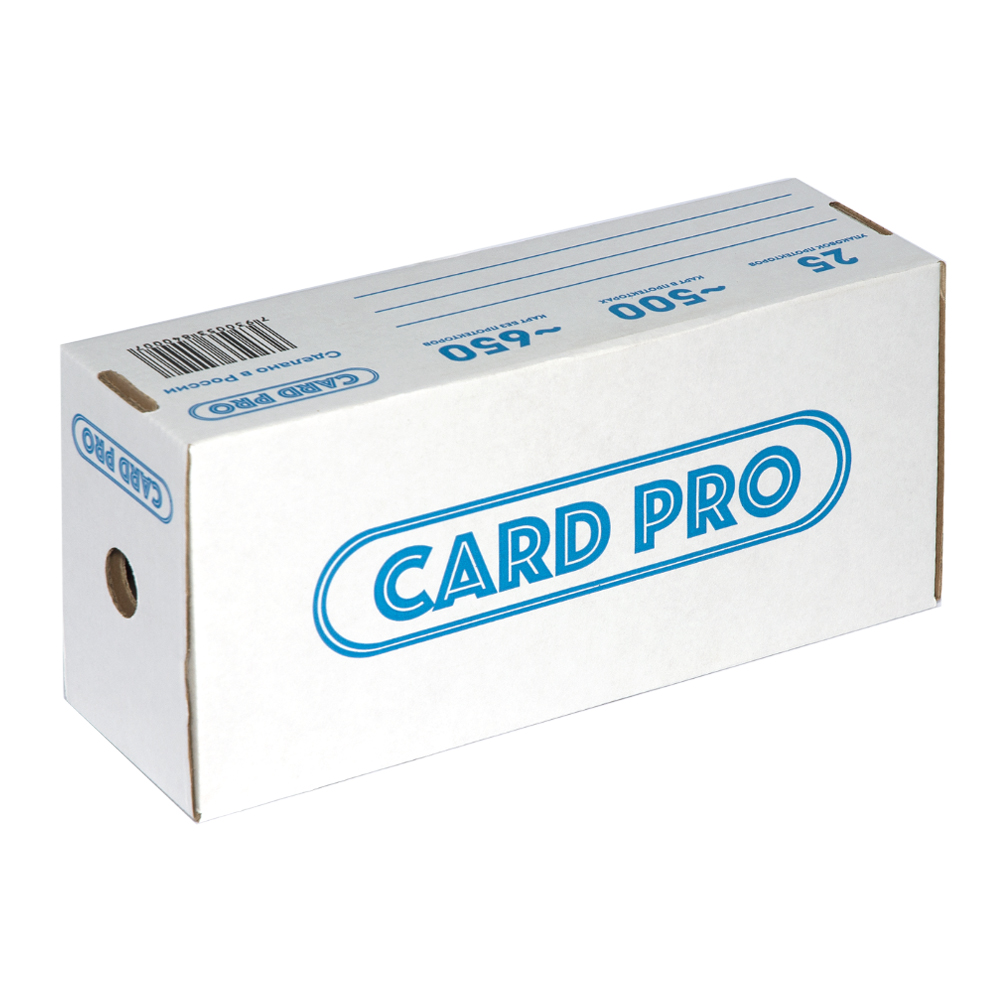 фото Картонная коробка card-pro с логотипом, на 650 карт blackfire