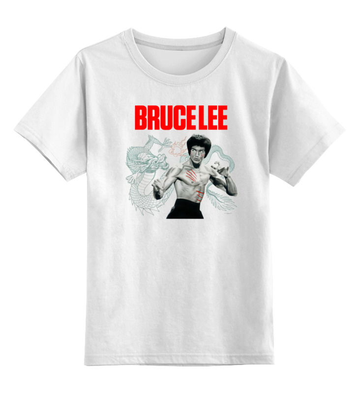 

Детская футболка классическая Printio Bruce lee, р. 128, Белый, 0000000693610