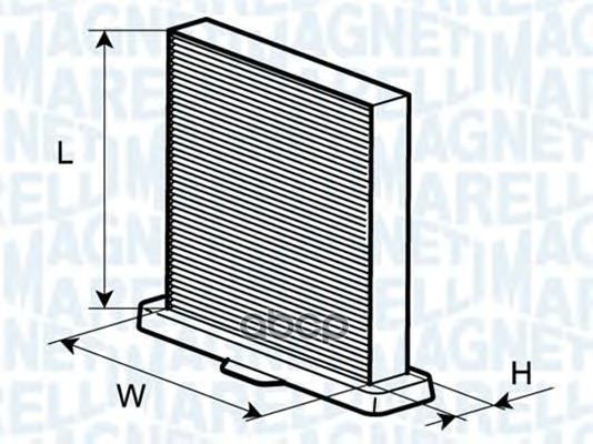 Фильтр Воздух Во Внутренном Пространстве MAGNETI MARELLI 350203062090