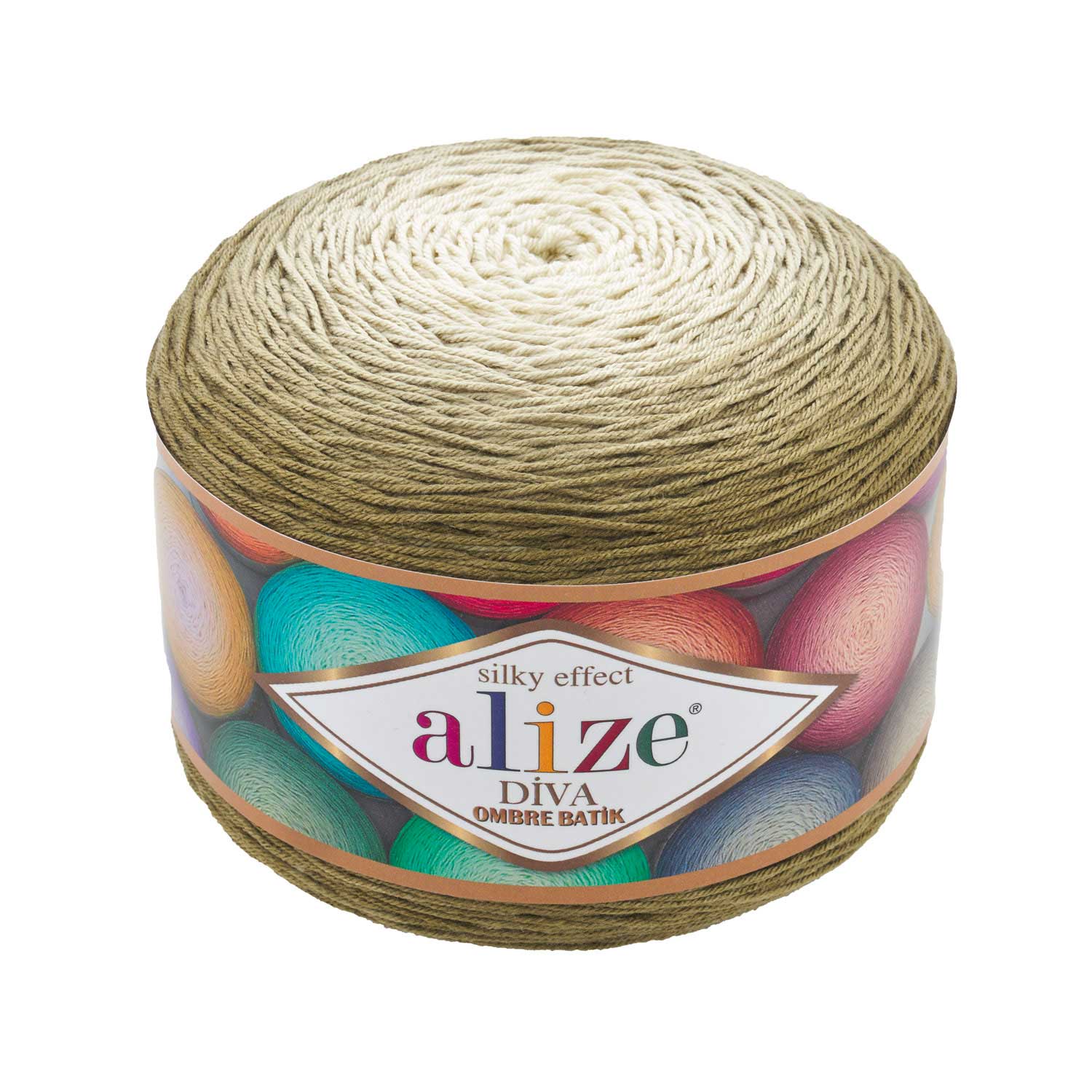 

Пряжа Alize "Diva Ombre Batik", 875 метров, 2 мотка по 250 грамм, цвет: 7374 зеленый