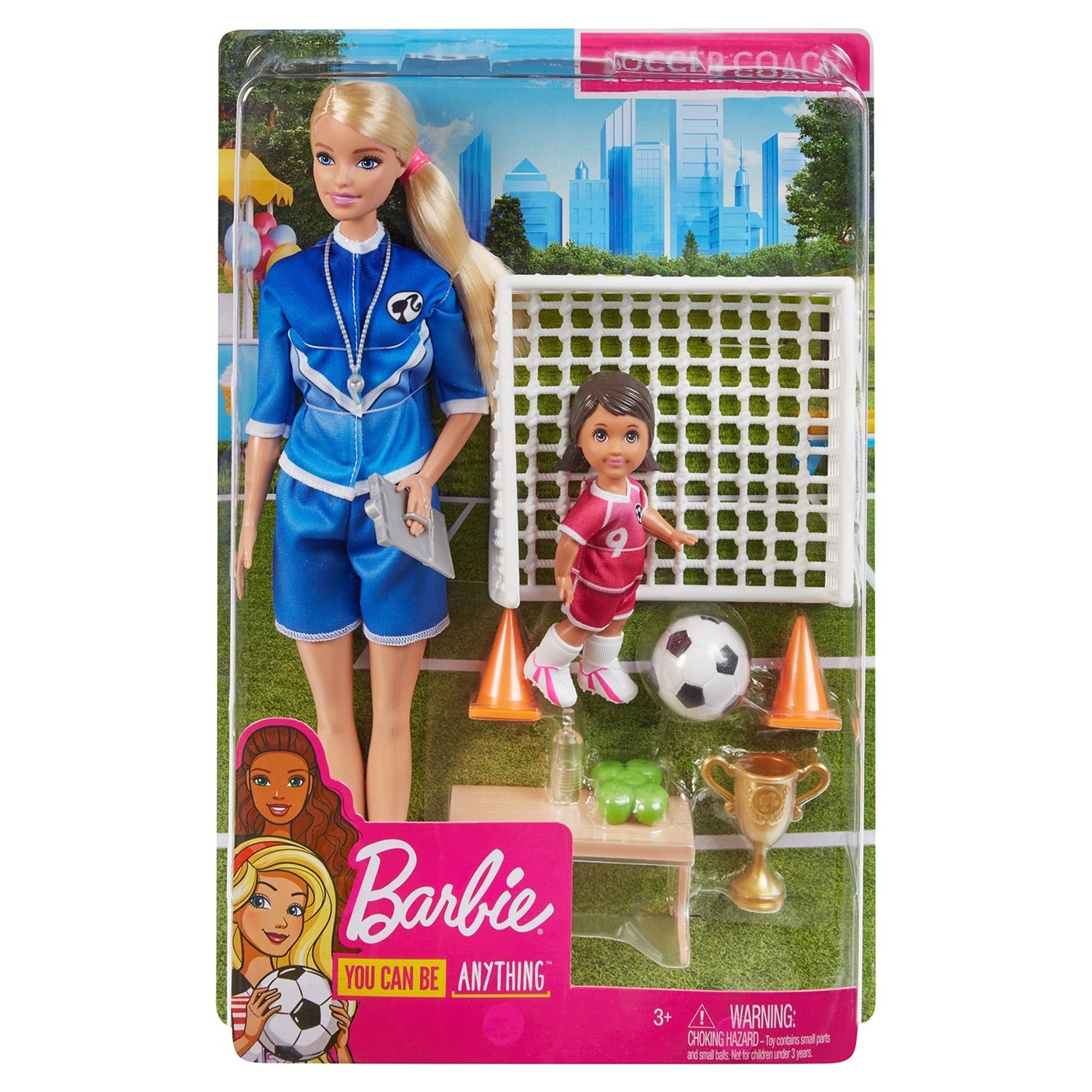 фото Набор игровой barbie футбольный тренер mattel