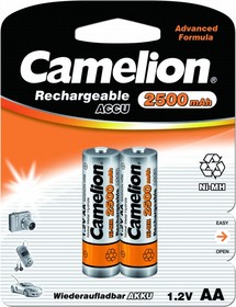 фото Аккумуляторная батарея camelion aa-2500mah ni-mh bl-2