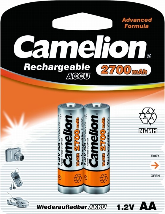 фото Аккумуляторная батарея camelion aa-2700mah ni-mh bl-2