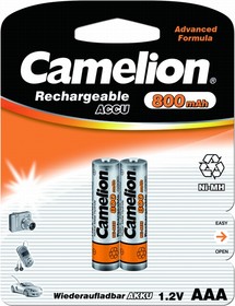 фото Аккумуляторная батарея camelion aaa-800mah ni-mh bl-2