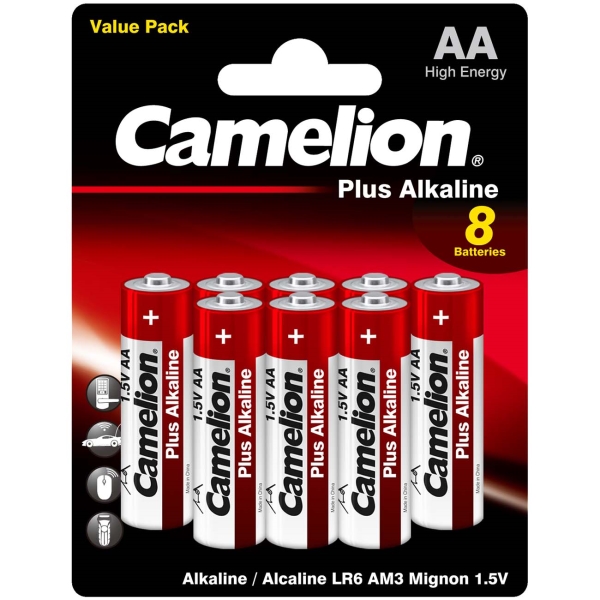 Батарейка Camelion LR6 Plus Alkaline BL-8 8 шт Camelion-1