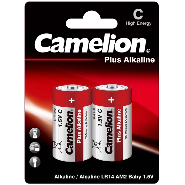 Батарейка Camelion LR14 Plus Alkaline BL-2 2 шт батарейка алкалиновая camelion plus alkaline lr14 bp2 2 шт