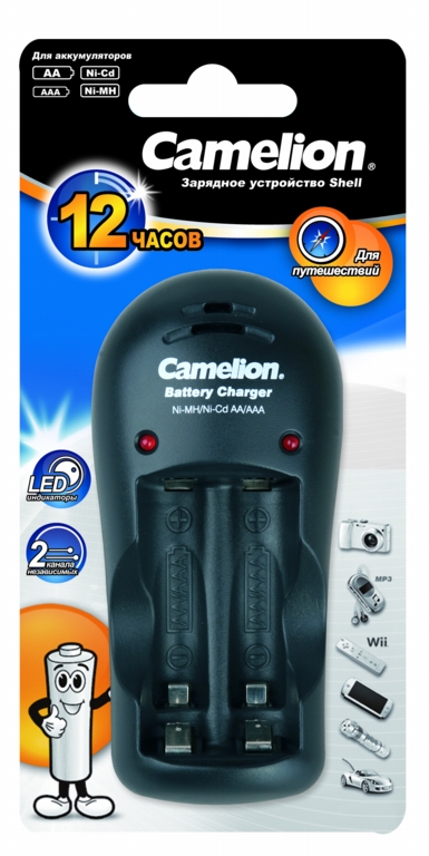 Зарядное устройство для аккумуляторной батареи Camelion BC-1009 быстрое зарядное устр во camelion