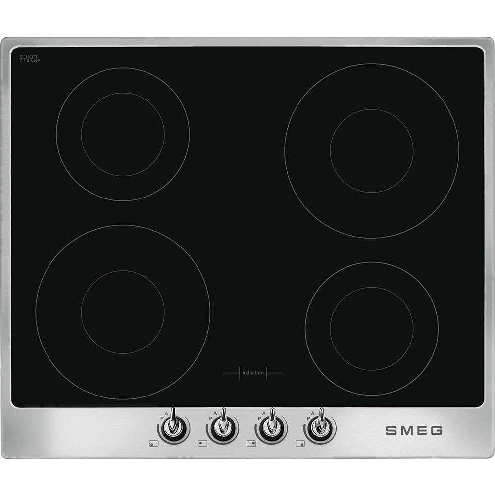 

Встраиваемая варочная панель индукционная Smeg SI964XM черный, SI964XM