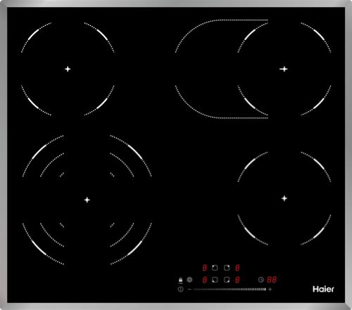 Встраиваемая варочная панель электрическая Haier HHY-C64TOFB черный