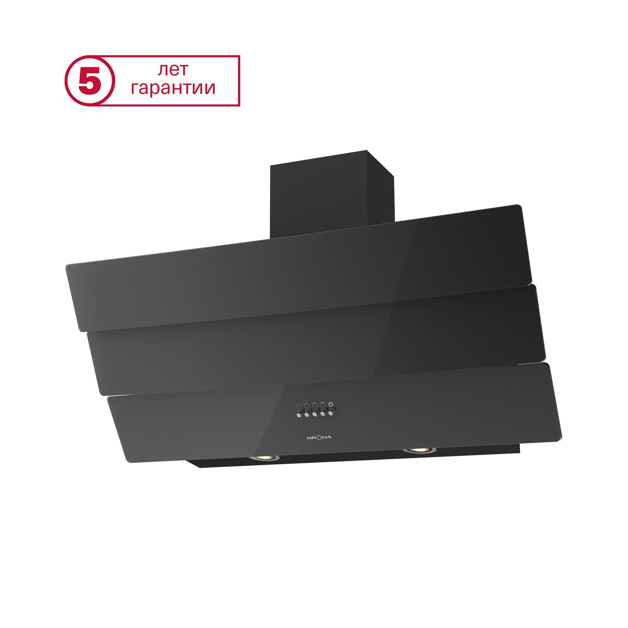 

Вытяжка настенная Krona Inga 900 push button черный, Inga 900 push button