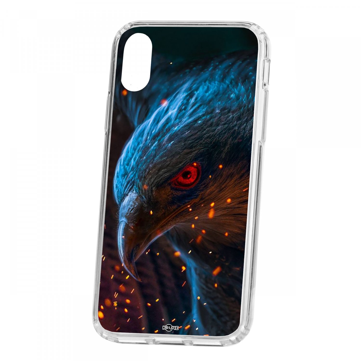

Чехол для Apple iPhone X / XS КRUЧЕ Print Орел, Черный;синий;красный, Print