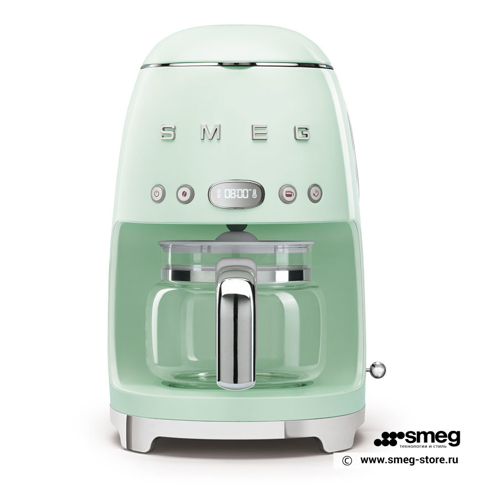 Кофеварка капельного типа Smeg DCF02PGEU Green кофеварка капельного типа smeg dcf02rdeu red