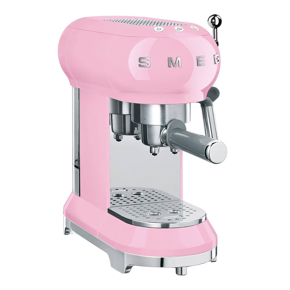 Кофеварка рожкового типа Smeg ECF01PKEU Rose кофеварка smeg dcf02pbeu пастельный голубой