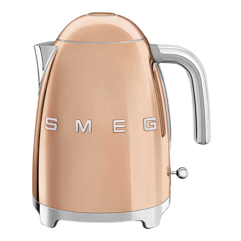 Чайник электрический Smeg KLF03RGEU 1.7 л розовый, золотистый кофеварка smeg ecf01pkeu розовый