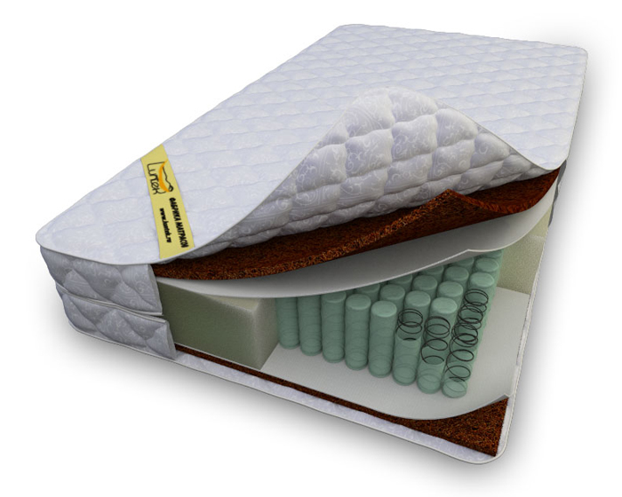 

Матрас Luntek-18 Cocos 120x195x22 см, Белый, Luntek-18 Cocos