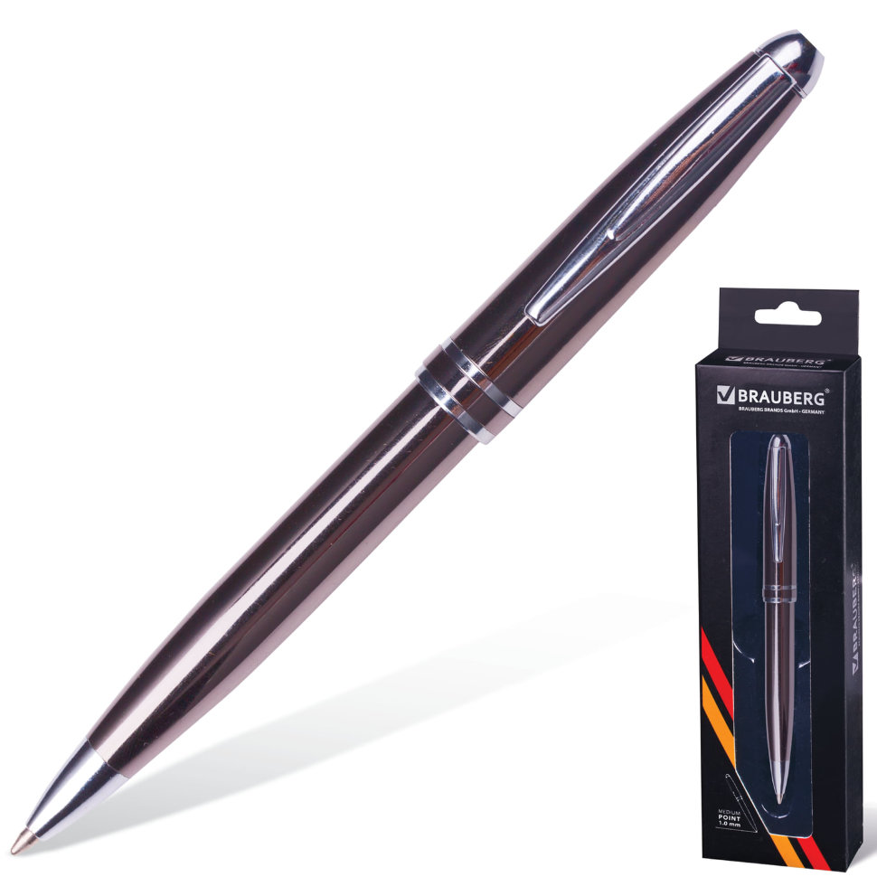 

Ручка шариковая Brauberg Oceanic Grey УТ000052019, синяя, 0,7 мм, 1 шт.