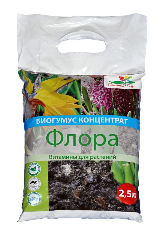Органоминеральное удобрение Русский огород Флора концентрат 57060 2,5 л