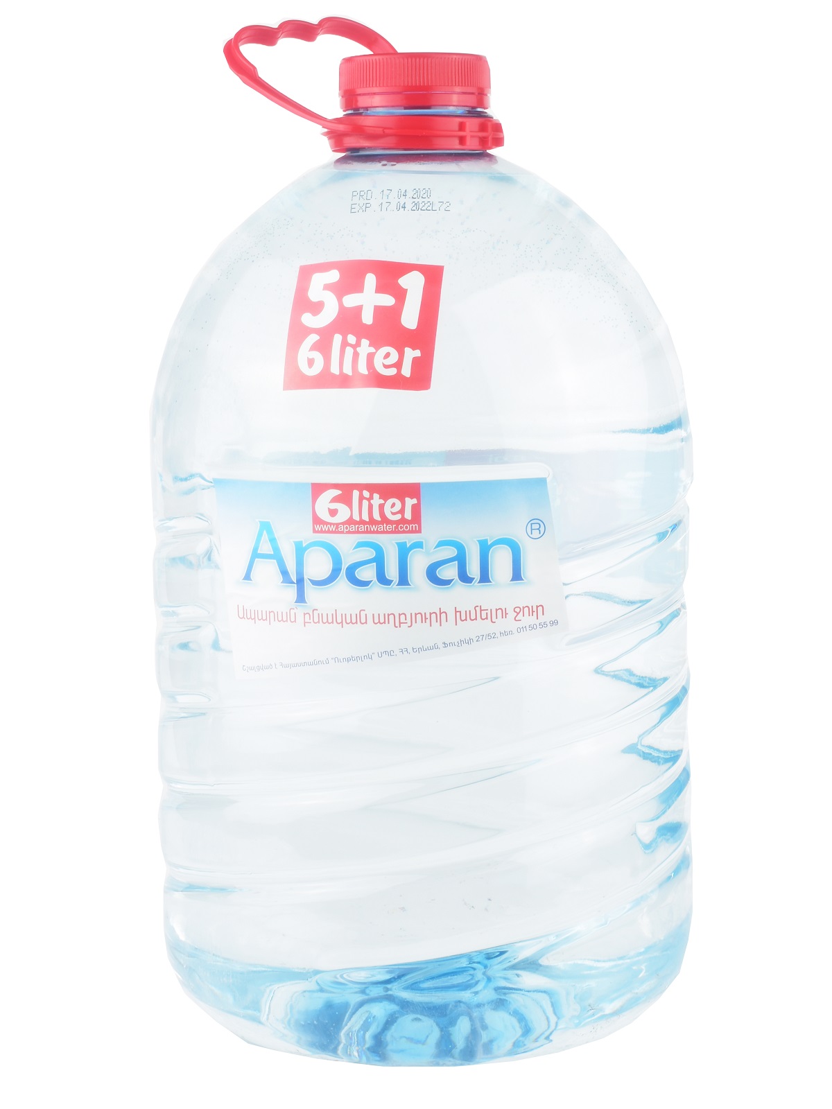 Вода родниковая Aparan негазированная 6 л 2 шт