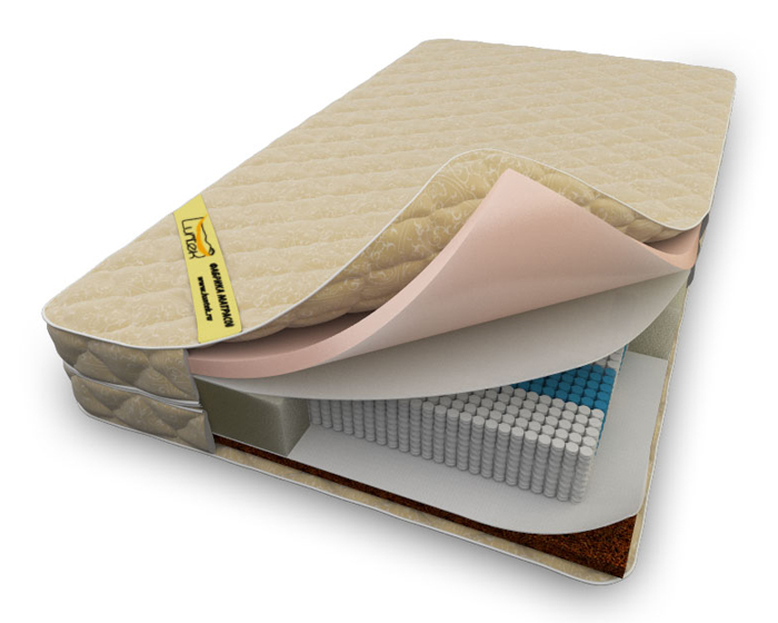 

Матрас Ultra double mix MicroZone 120x200x20 см, Белый;бежевый, Ultra double mix MicroZone