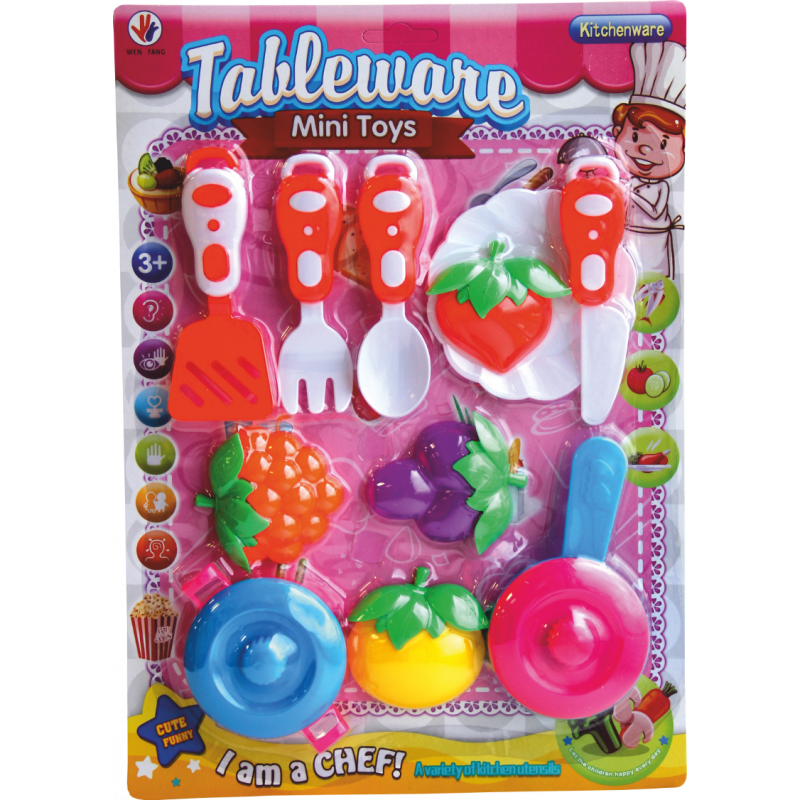 фото Игровой набор toys neo посуда с продуктами tableware mini toys